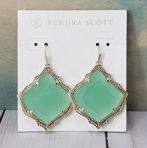 Kendra Scott Kirsten Earrings Chalcedony Gold